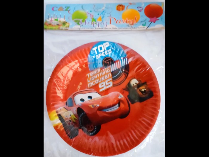 &#039;CARS&#039; PAPER PLATES
