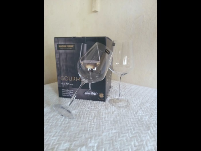 415ml white wine glass set 4