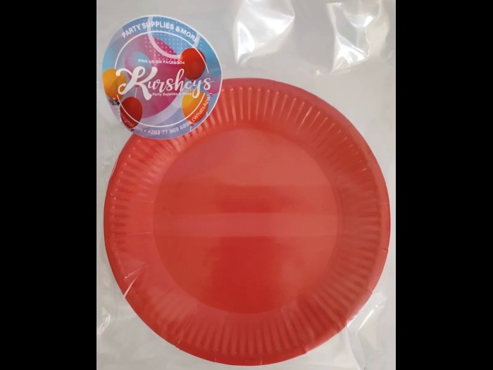 PAPER PLATES - RED