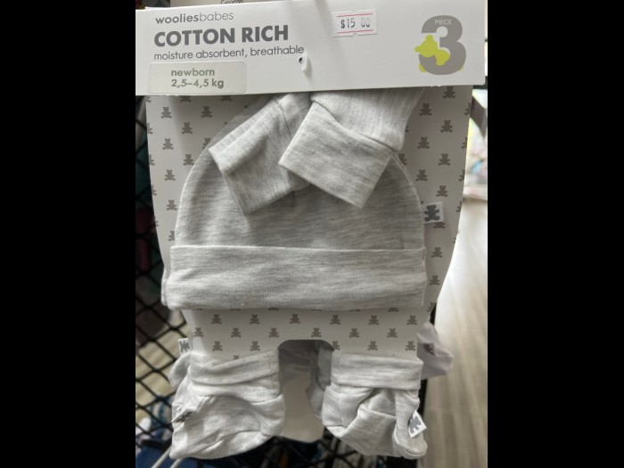 Cotton rich 3 piece set