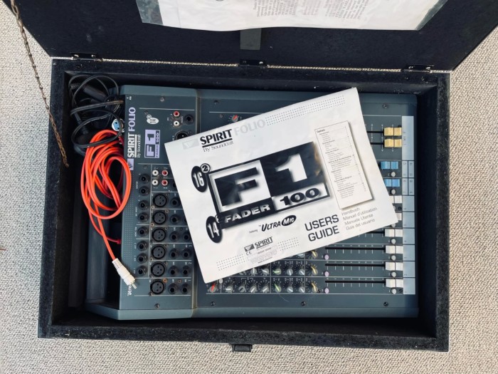Audio Mixer (Spirit Folio F1 Fader 100)
